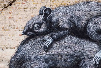 Roa - The Crystal Ship - Hofstraat - Ostende