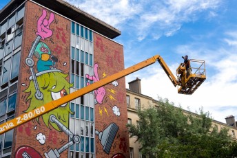 Jace - PUNK'S NOT DEAD ! - Les Grands Voisins - Avenue Denfert-Rochereau 14è - Juin 2017