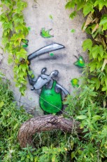 Twopy - Les Grands Voisins pour 14arts - Avenue Denfert-Rochereau 14è - Juin 2017