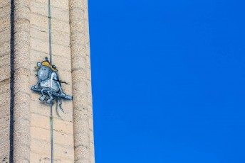 Twopy - Les Grands Voisins pour 14arts - Avenue Denfert-Rochereau 14è - Juin 2017