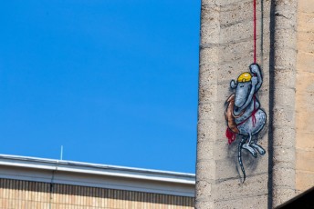 Twopy - Les Grands Voisins pour 14arts - Avenue Denfert-Rochereau 14è - Juin 2017