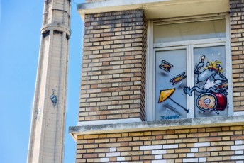 Twopy - Les Grands Voisins pour 14arts - Avenue Denfert-Rochereau 14è - Juin 2017