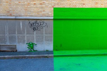 Twopy - Les Grands Voisins pour 14arts - Avenue Denfert-Rochereau 14è - Juin 2017