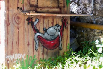 Twopy - Les Grands Voisins pour 14arts - Avenue Denfert-Rochereau 14è - Juin 2017