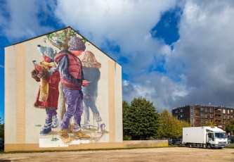 Fintan Magee - Wall street art festival - Grand Paris Sud - Savigny le Temple - Octobre 2017
