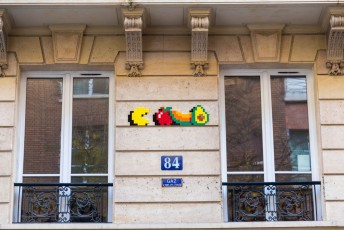 PA-1327 - Pac Man vegan - Quartier Porte Saint-Denis - Paradis 10è /// 30 pts