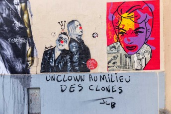 Eddie Colla, Mimi le Clown et FKDL - Rue Poissonnières 02è - Mars 2018