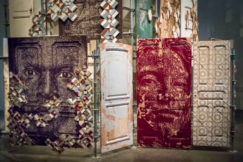 "Fragments urbains" exposition de Vhils au 104 du 19 mai au 29 juillet 2018