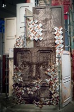 "Fragments urbains" exposition de Vhils au 104 du 19 mai au 29 juillet 2018