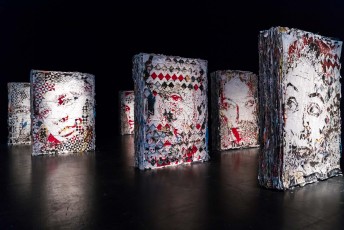 "Fragments urbains" exposition de Vhils au 104 du 19 mai au 29 juillet 2018