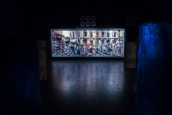 "Fragments urbains" exposition de Vhils au 104 du 19 mai au 29 juillet 2018