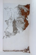 "Fragments urbains" exposition de Vhils à la galerie Magda Danysz du 19 mai au 29 juillet 2018