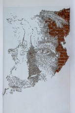 "Fragments urbains" exposition de Vhils à la galerie Magda Danysz du 19 mai au 29 juillet 2018