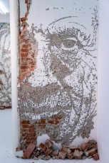 "Fragments urbains" exposition de Vhils à la galerie Magda Danysz du 19 mai au 29 juillet 2018