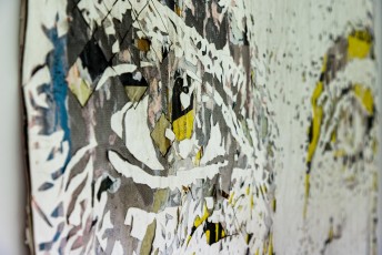 "Fragments urbains" exposition de Vhils à la galerie Magda Danysz du 19 mai au 29 juillet 2018