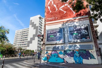 Rétro graffitism et Hobz - Rue de Ménilmontant 20è - Septembre 2018