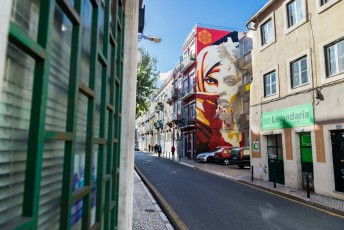 Shepard Fairey & Vhils - Rua da Senhoria de Glória - Graça - Lisbonne