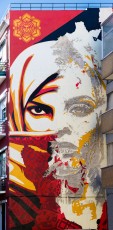 Shepard Fairey & Vhils - Rua da Senhoria de Glória - Graça - Lisbonne