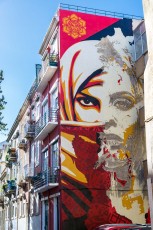 Shepard Fairey & Vhils - Rua da Senhoria de Glória - Graça - Lisbonne