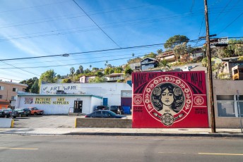 Shepard Fairey - Tracy street / Hyperion Avenue - Hollywood / Los Feliz District - Los Angeles