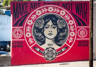 Shepard Fairey - Tracy street / Hyperion Avenue - Hollywood / Los Feliz District - Los Angeles