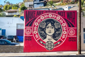 Shepard Fairey - Tracy street / Hyperion Avenue - Hollywood / Los Feliz District - Los Angeles