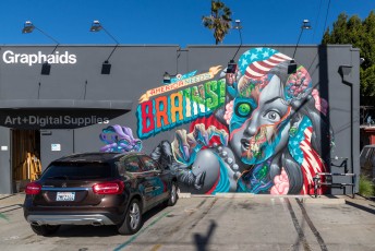 Tristan Eaton & Saturno - Blackwelder street / La Cienega Boulevard - La Brea Park / Culver City District - Los Angeles