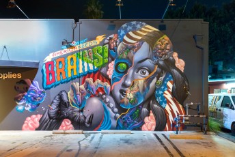 Tristan Eaton & Saturno - Blackwelder street / La Cienega Boulevard - La Brea Park / Culver City District - Los Angeles
