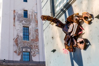 Vhils - Mill street / East7th street - Downtown - Los Angeles