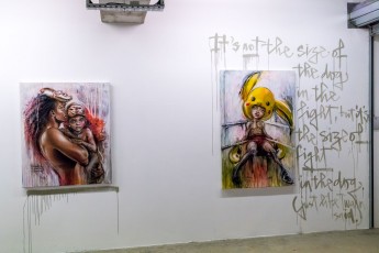 "Emotion Olympics" exposition de Herakut à la galerie Mathgoth du 15 mars au 20 avril 2019