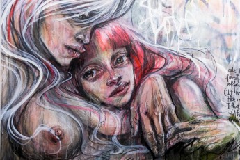 "Emotion Olympics" exposition de Herakut à la galerie Mathgoth du 15 mars au 20 avril 2019