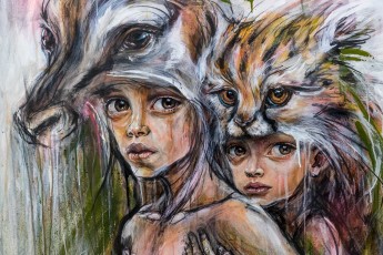 "Emotion Olympics" exposition de Herakut à la galerie Mathgoth du 15 mars au 20 avril 2019