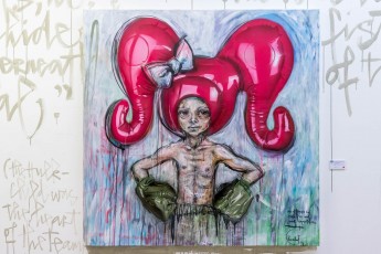 "Emotion Olympics" exposition de Herakut à la galerie Mathgoth du 15 mars au 20 avril 2019