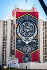 Shepard Fairey - Plaza Hotel and Casino - Main Street - Downtown Las Vegas - Avril 2019