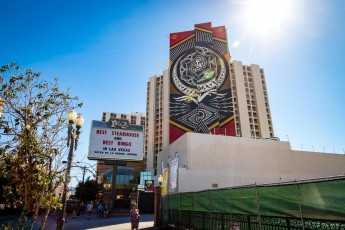 Shepard Fairey - Plaza Hotel and Casino - Main Street - Downtown Las Vegas - Avril 2019