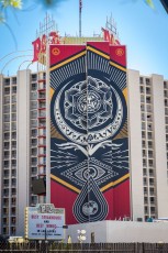 Shepard Fairey - Plaza Hotel and Casino - Main Street - Downtown Las Vegas - Avril 2019