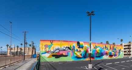 Okuda - North 7th Street - Downtown Las Vegas - Avril 2019