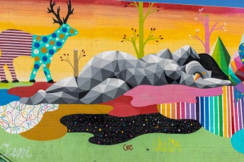 Okuda - North 7th Street - Downtown Las Vegas - Avril 2019