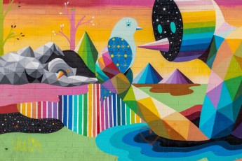 Okuda - North 7th Street - Downtown Las Vegas - Avril 2019