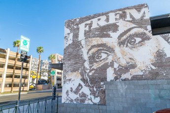 Vhils et Mark Drew - North 7th Street - Downtown Las Vegas - Avril 2019