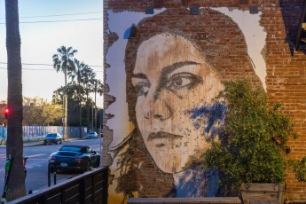 Vhils - Abbot Kinney Boulevard - Venice Beach - Los Angeles - Avril 2019