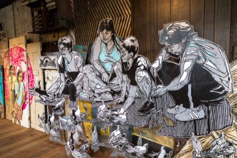 "Time capsule" exposition de Swoon à Fluctuart du 4 juillet au 22 septembre 2019