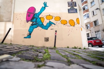 Rétro graffitism - Les Lézarts de la Bièvre - Passage Barrault 13è - Juin 2019