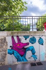 Rétro graffitism - Les Lézarts de la Bièvre - Rue Bobillot 13è - Juin 2019