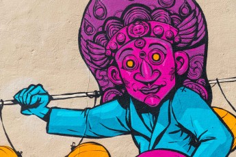 Rétro graffitism - Les Lézarts de la Bièvre - Rue des Gobelins 13è - Juin 2019
