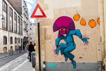 Rétro graffitism - Les Lézarts de la Bièvre - Rue des Gobelins 13è - Juin 2019