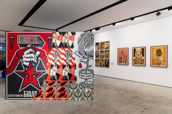 "Facing the giant" exposition de Shepard Fairey à la galerie Itinerrance du 22 juin 2019 au 20 juillet 2019