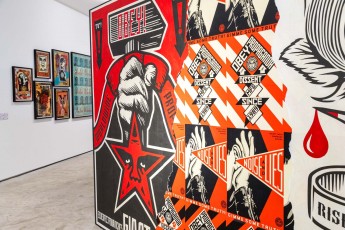 "Facing the giant" exposition de Shepard Fairey à la galerie Itinerrance du 22 juin 2019 au 20 juillet 2019