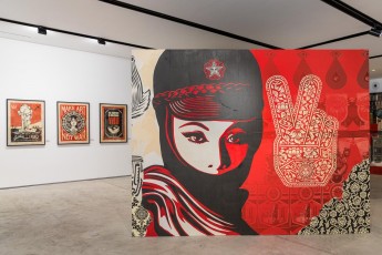 "Facing the giant" exposition de Shepard Fairey à la galerie Itinerrance du 22 juin 2019 au 20 juillet 2019