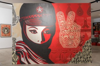 "Facing the giant" exposition de Shepard Fairey à la galerie Itinerrance du 22 juin 2019 au 20 juillet 2019